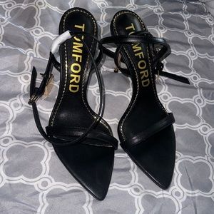 Black TF padlock heels